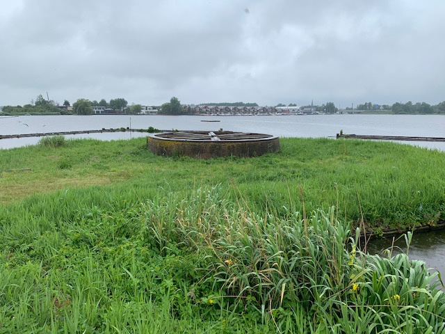 De fundering voor (een replica van) houtzaagmolen 'De Otter' ligt er HOOPvol bij (foto: Anita Webbe) De fundering voor (een replica van) houtzaagmolen 'De Otter' ligt er HOOPvol bij (foto: Anita Webbe)